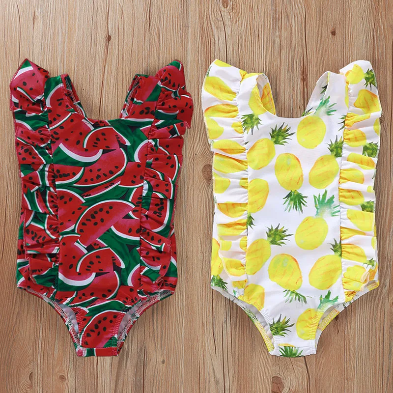 

Summer Kids Swimwear One Piece Swimsuit for Baby Girls, Picture