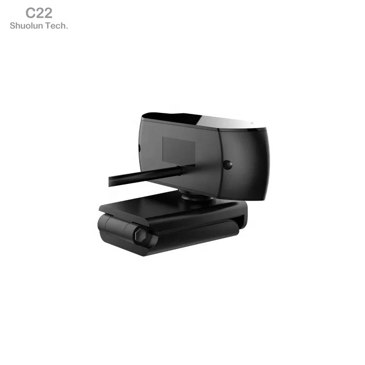 
Shuolun C22 Stock Original Black Full HD 30 FPS Field of View 90 Degrees USB Webcam for Computer Monitor 