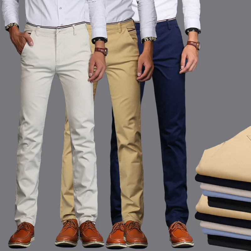 

high quality wholesale casual men khaki chino pants trousers, Multi-color optional