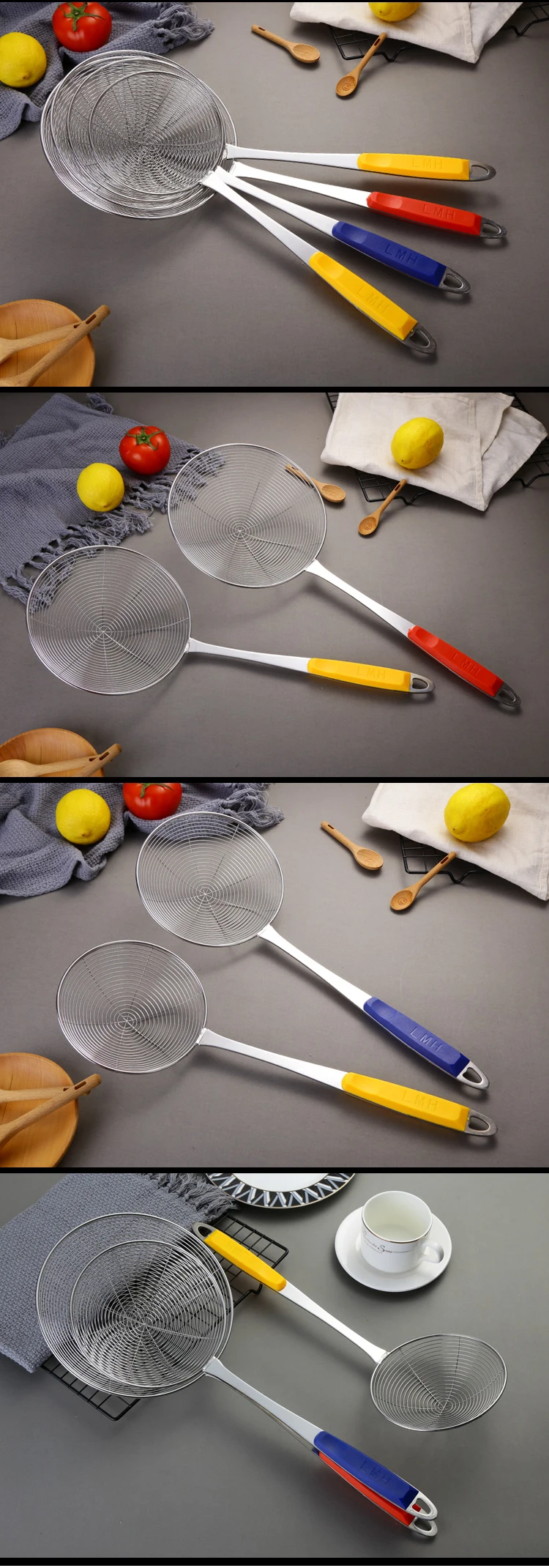 Wholesale Kitchen Utensils Stainless Steel Skimmer Kitchen Oil Skimmer