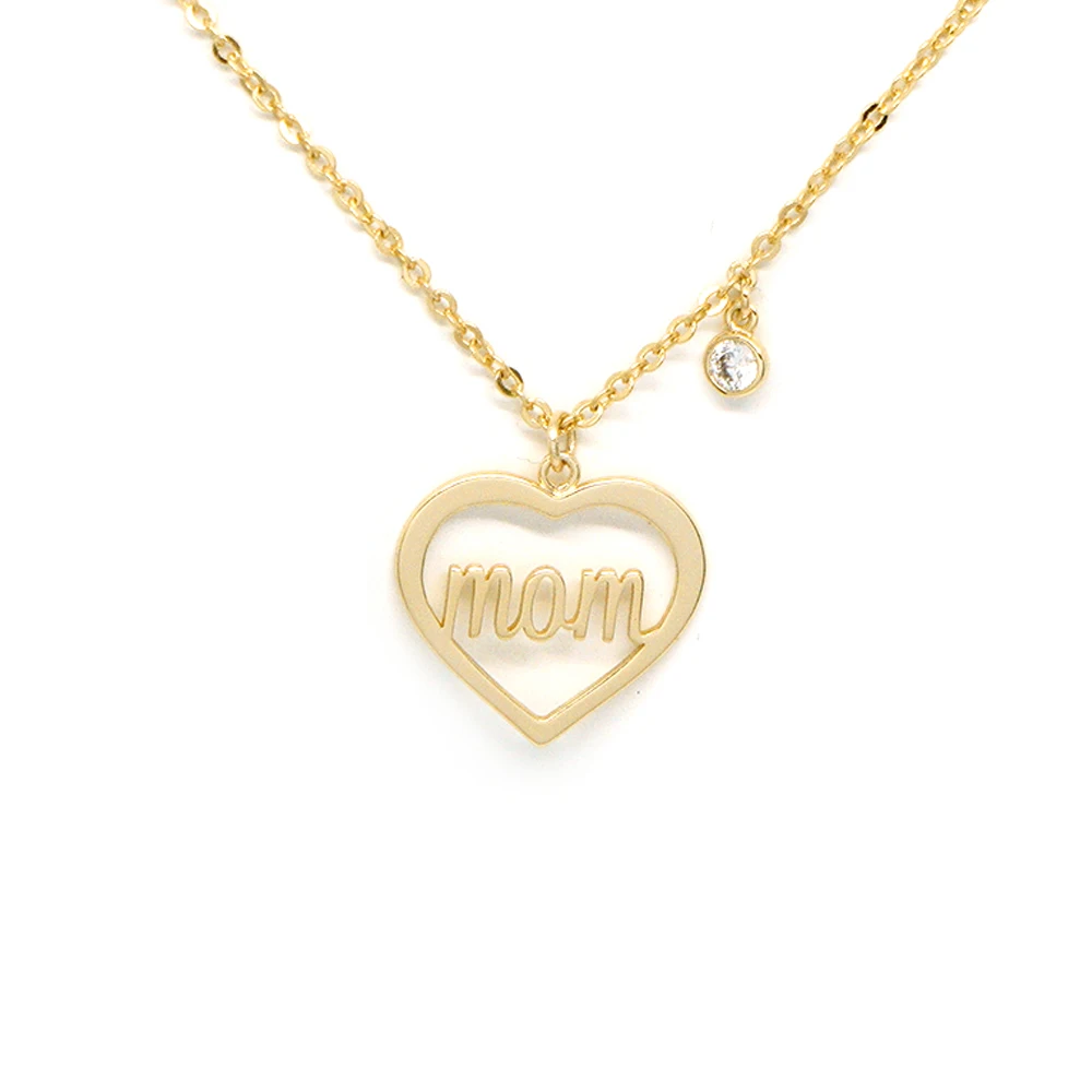 

Customizable letter pendant heart-shaped pendant jewelry necklace