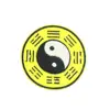 Chinese factory direct Tai Chi pattern supports custom high quality burnt edge embroidery patch