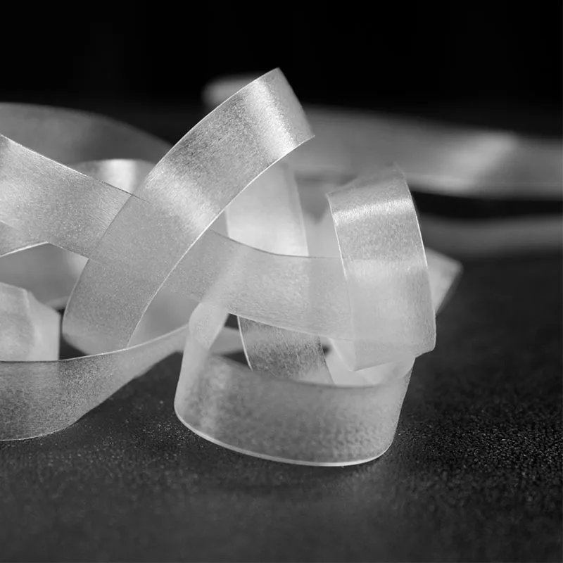 

Factory wholesale clear swimwear elastic mobilon tpu tape, White/black