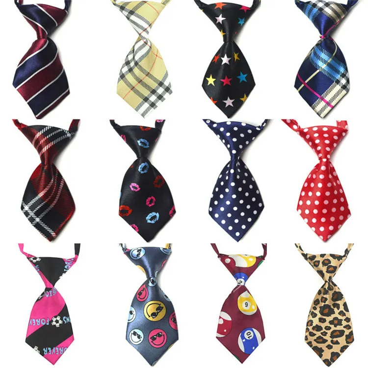 

Luxury Adjustable Grooming Straps Pet Tie Dog Cat Neckties Silk Bow Dog Tie