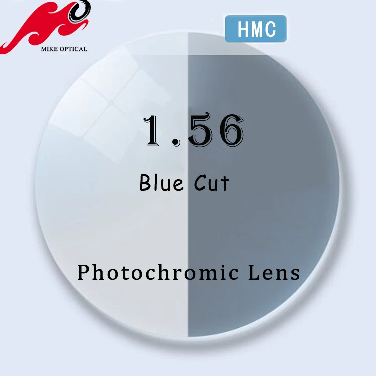 

Factory lens photochromic lens 1.56 blue cut uv420 lenses bifocal photochromic lens blue block for glasses, Clear optical lens
