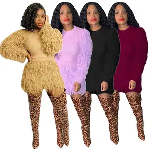 Women Clothes Bodycon Sweater Dress Women Two Piece Set Clothing Women 2 Piece Sets Outfits Dresses 2