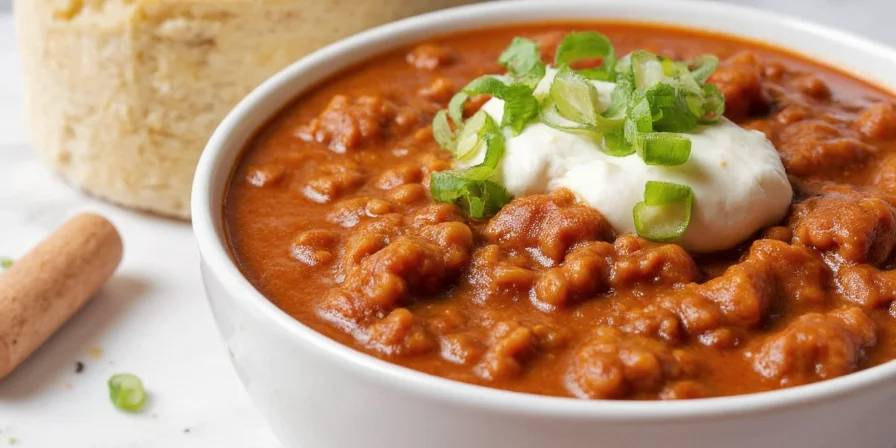 Cumin and Smoked Paprika Cream Cheese Chili