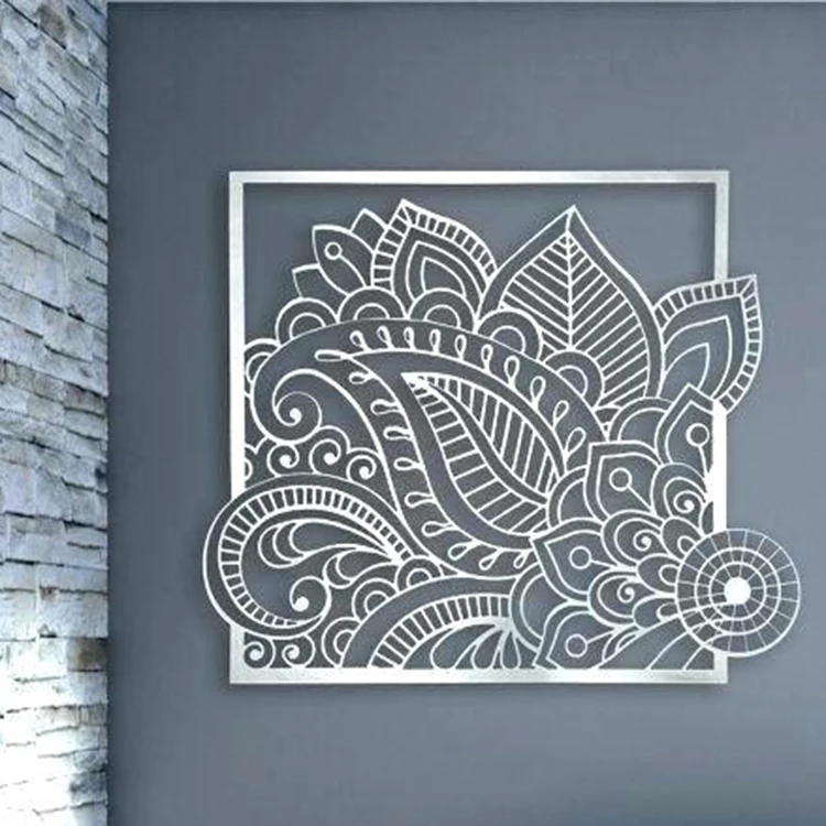 

Laser cut metal trim flat plate hollow out, Customized color