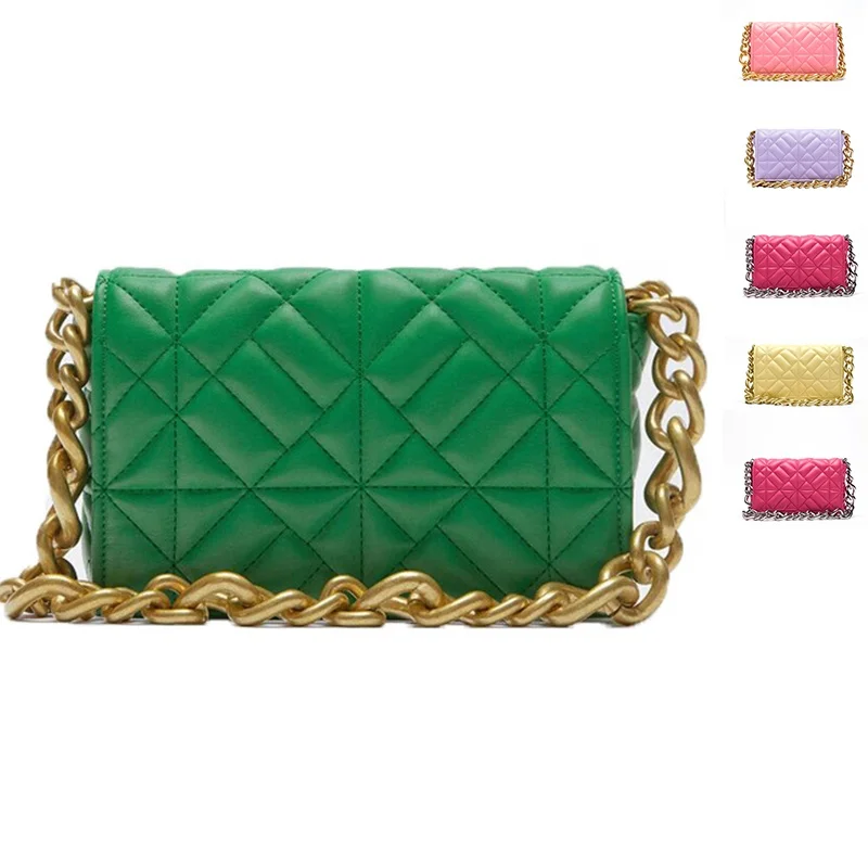 

Pu Leather Quilted Shoulder Luxury Chain Bags For Women Bags Women Handbags Ladies