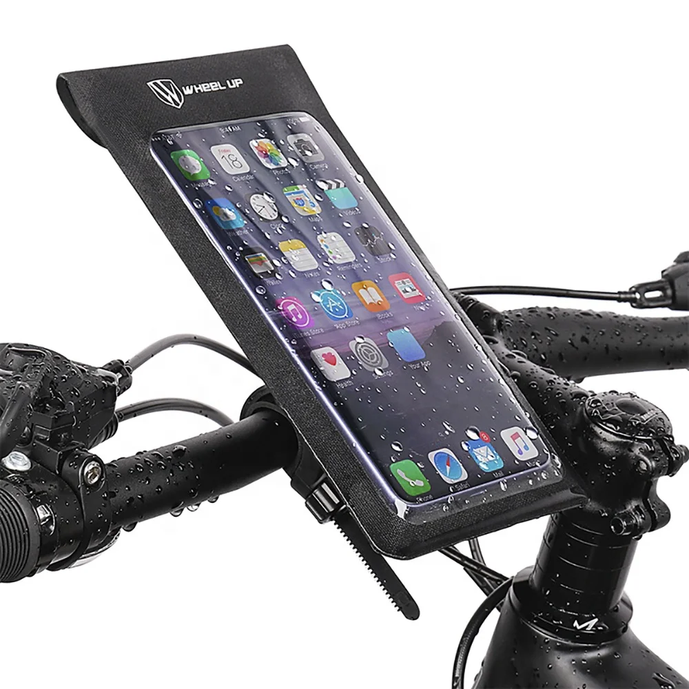 

Wheel up up Bicycle Phone Holder Mount Bike Handlebar Phone Holder for Bike Handlebar Waterproof Most Mobile Phone Black 1pc/box