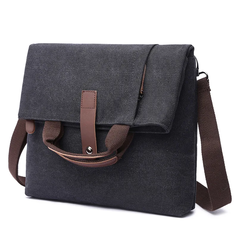 

Men's crossbody casual shoulder fashion anti-theft canvas single handbag, Customized