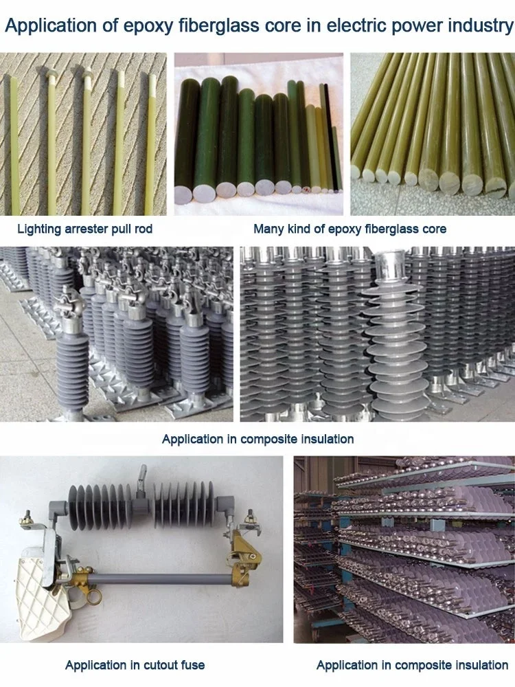 Customized High Density Electrical Frp Epoxy Fiberglass Rod Composite