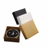 

Fashion Square Luxury Solid Color Kraft Paper Jewelry Box for Bracelet Pendants Ring Earrings Jewelry Packaging