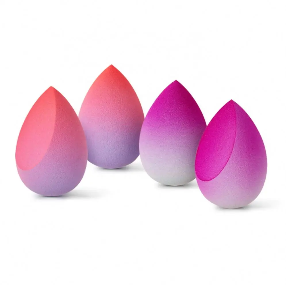 

2020 Wholesale Custom High Quality Private Label Vegan Hydrophilic Extra Super Soft Beauty Puff Blender Gradient Makeup Sponge, Gradient color