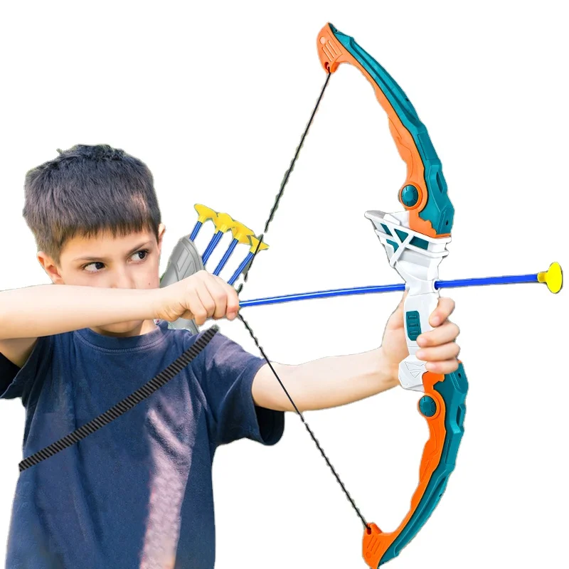 

Cheapest Kids Sport Shooting hot sale Shooting Led Light Up Archery Set Game Toy Bow And Arrow Classic toys