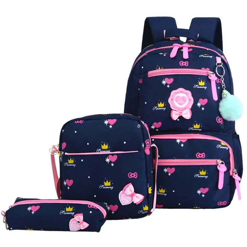 

Children School Bags Girls School Backpack Schoolbags Kids Princess Backpack Primary School Backpack for 3 class kids, 6 colors