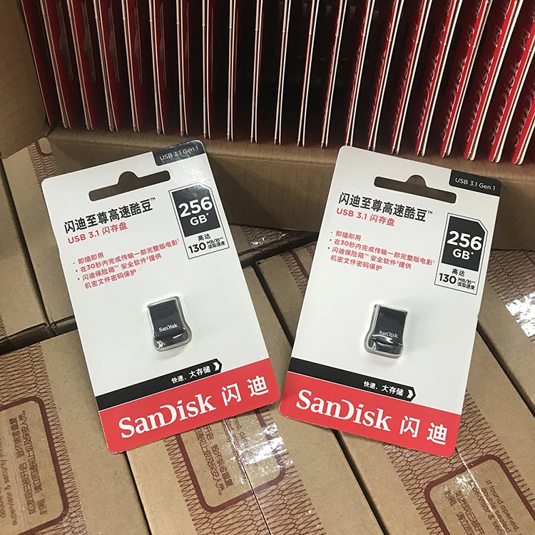 Original SanDisk Ultra Fit USB 3.1 Flash Drive CZ430 130MB/s 16GB 32GB 64GB 128GB 256GB Mini Pen Drive 3.1 USB Stick Pendrive - ANKUX.COM