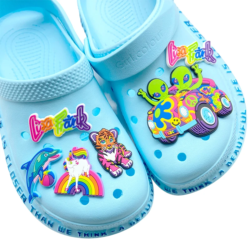 

2022 MDO Designs Lisafrank Promotional Shoes Decoration Charms Soft Pvc Shoe Charms For Designer, Color