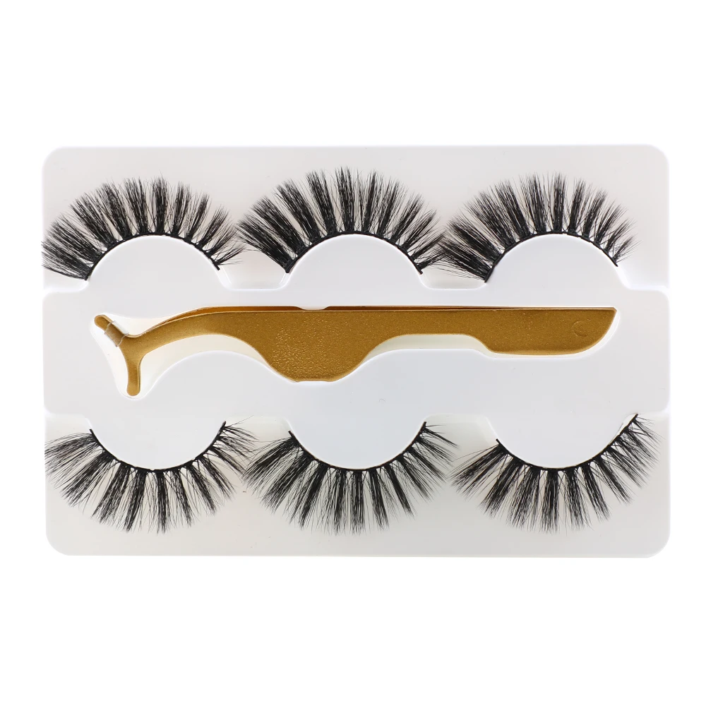 

READY TO SHIP free sample lashes style silk lashes 8mm 12mm 15mm length faux mink lashes with free box 3d faux mink Eyelashes, Natural black