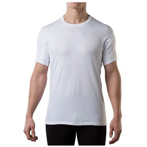 

MEN'S WORLD'S BEST Sweat Proof Undershirts 95% Micro modal 5%spandex ORIGINAL FIT CREWNECK (100% SWEAT PROOF GUARANTEE)