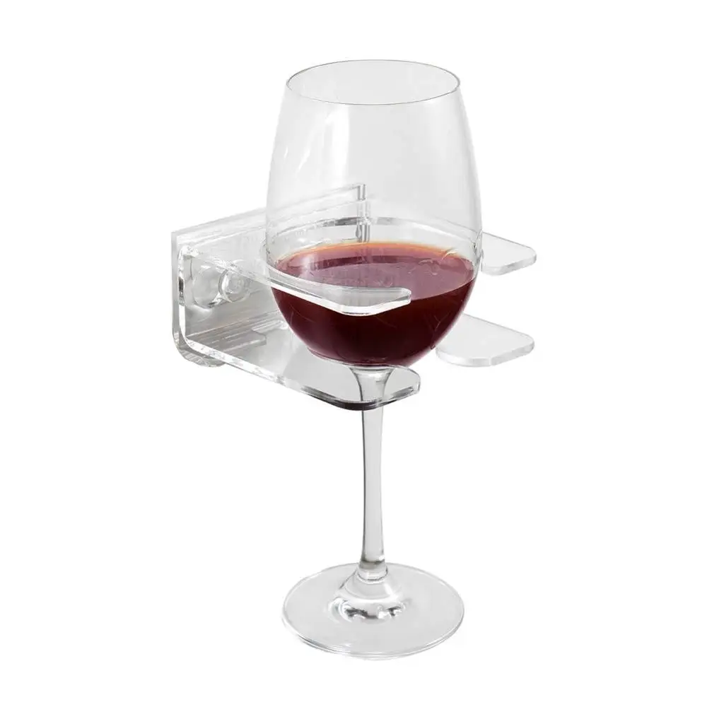 Portable Shower and Bath Cup Holder for Wine, Beer, Coffee, Relaxation Wine Gift Bathtub Wine Glass Cup Holder
