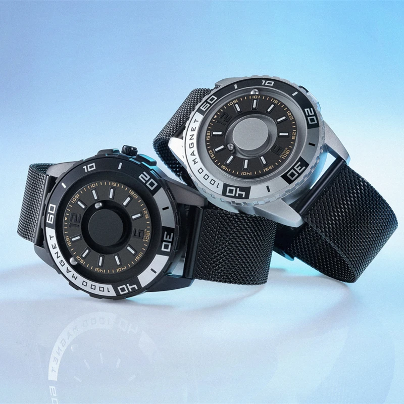 

Oem Whosale Custom Men'S Sapphire Watch Crystal Watch Magnet Ball Watch