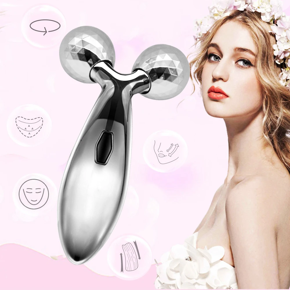 

High Quality Portable Face lift Instrument Muscular Beauty Tighten Skin Body Shaping massage face 3D facial massage roller