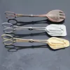 High Quality Vintage Decorative Pattern Food Clip Bread Food Metal Clip Cake Mug-up Baking Tools