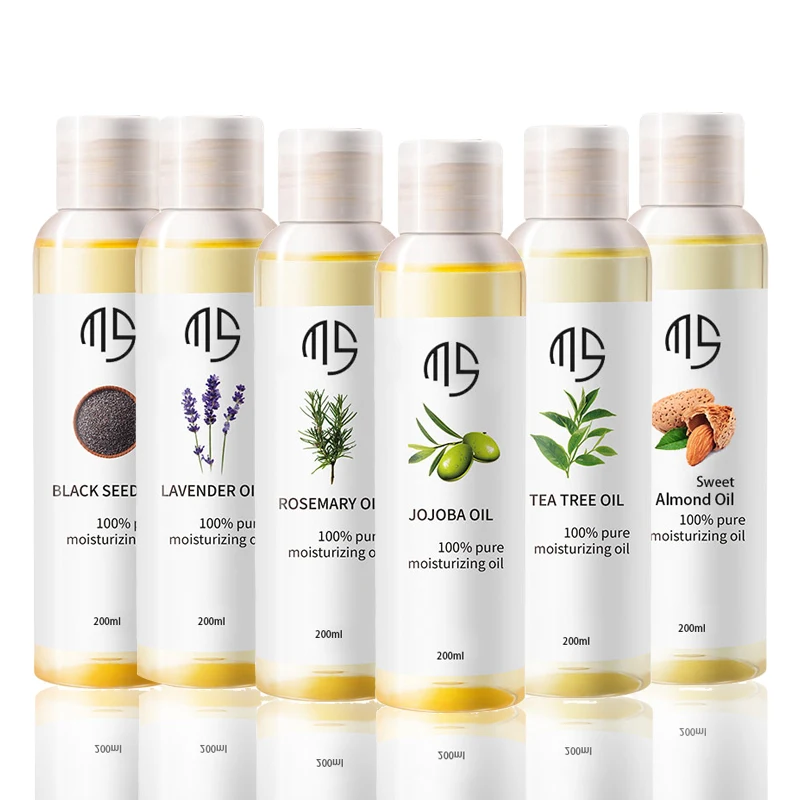 

Supplier Wholesale Bulk Carrier Oils Organic Pure Rosemary Almond Jojoba Oil For Face Skin Hair