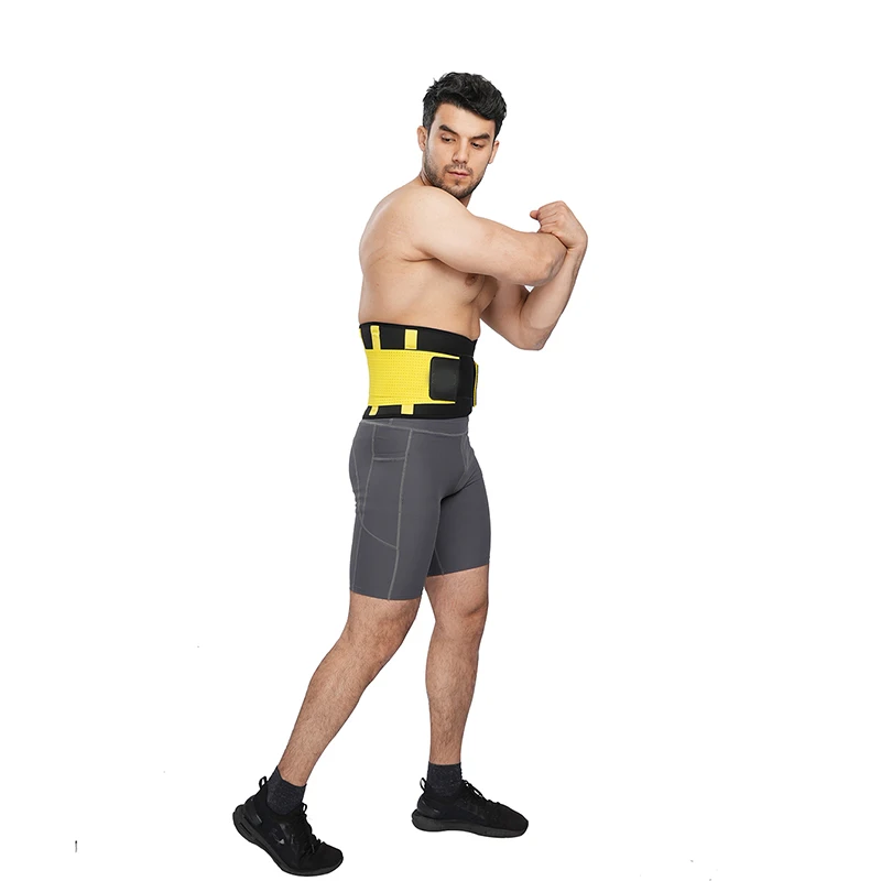 

2021 hot sale lower back brace sauna waist trainer, Black