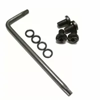 

Guuun 1911 Grips Screws, 4 O Rings, T10 Torx Key, 4 Stainless Steel Screws Fancy 1911 Screws Black