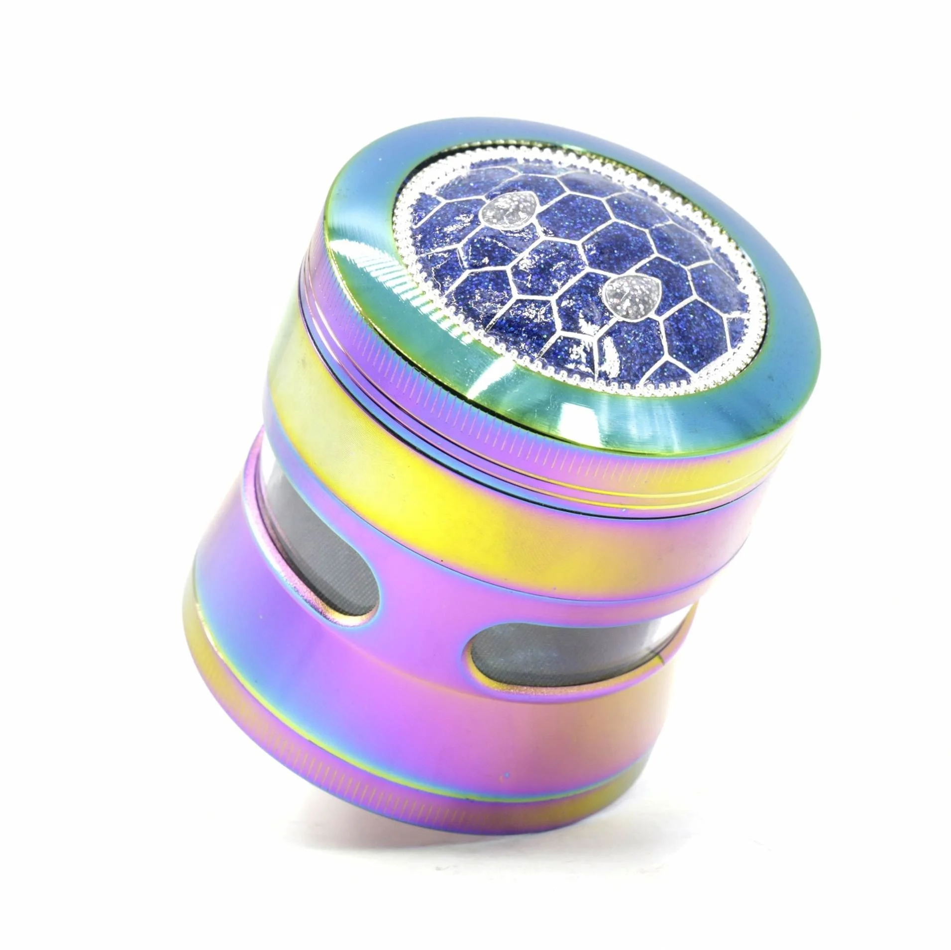 

Colorful Turtle Shell Design Herb Grinder Diameter  Zinc Alloy Shinny Cigarette Grinder jhcentury, Picture