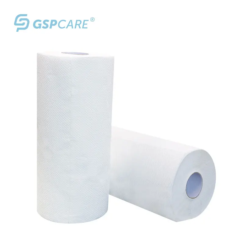 

Kitchen Paper Towel Roll Soft Bamboo Bulk Factory Price 2 Ply Layer Eco Material, White