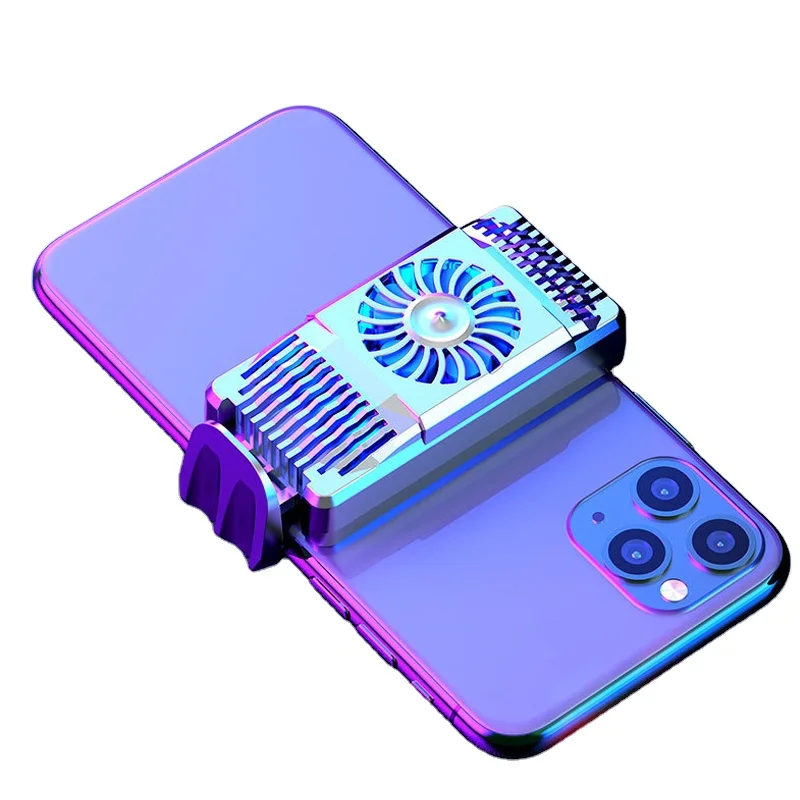 

Trending Products 2021 New Arrivals Cellphone Fan Cooler Heat Sink Mobile Phone Accessories Heat Dissipation, Black,silver