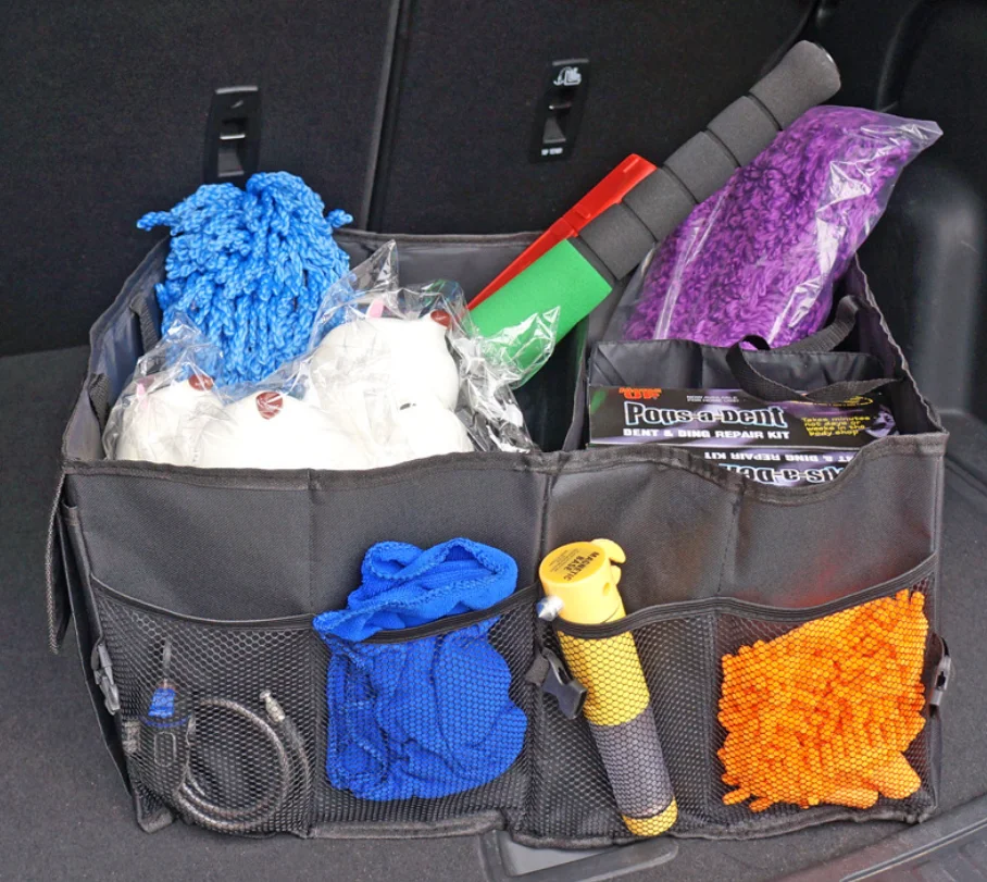 car trunk organizer foldable storage box cargo bag p
