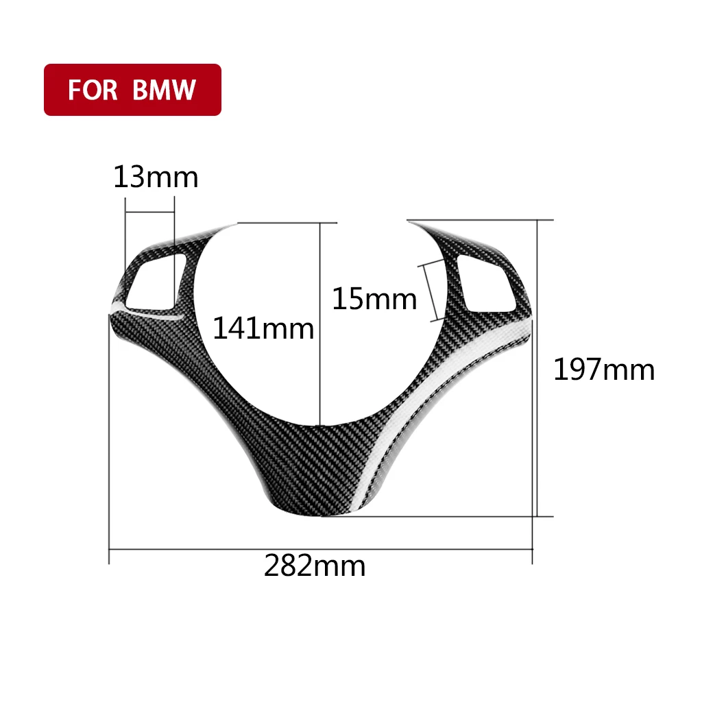 Red M Sport Keyboard+carbon Fiber Sticker Steering Wheel Cover For Bmw 1 3 Series E90 E87 82 88