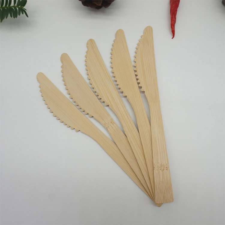 

Disposable 17cm bamboo pure natural tableware biodegradable bamboo cutlery fork spoon