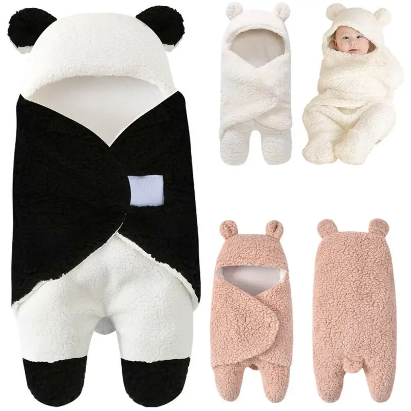 

Panda Winter Autumn Newborn Baby Blanket Swaddle Sleeping Bag Kids Toddler Stroller Sleeping Bags