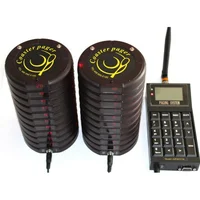 

2020 Restaurant Customer Food Vibrating beautiful restaurant paging system 10 pcs Wireless Coaster Pager support OEM service