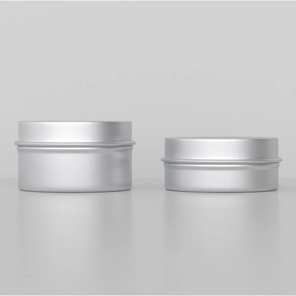 

In stock aluminum metal luxury 20g cream empty container jar for cosmetics