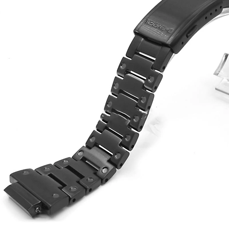 

For GA2100 Luxury Watch Band Strap 316L Stainless Steel Metal Belt With Tools Wholesale Watch band, Black gold silver