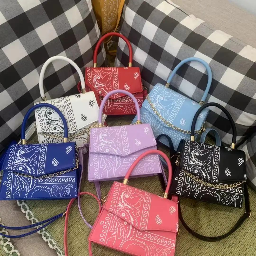 

Fashion Wholesale Leather Women Shoulder Bag Ladies Luxury Crossbody Purse Hand bags Cashew Flowers Purses And Handbags, Three colors