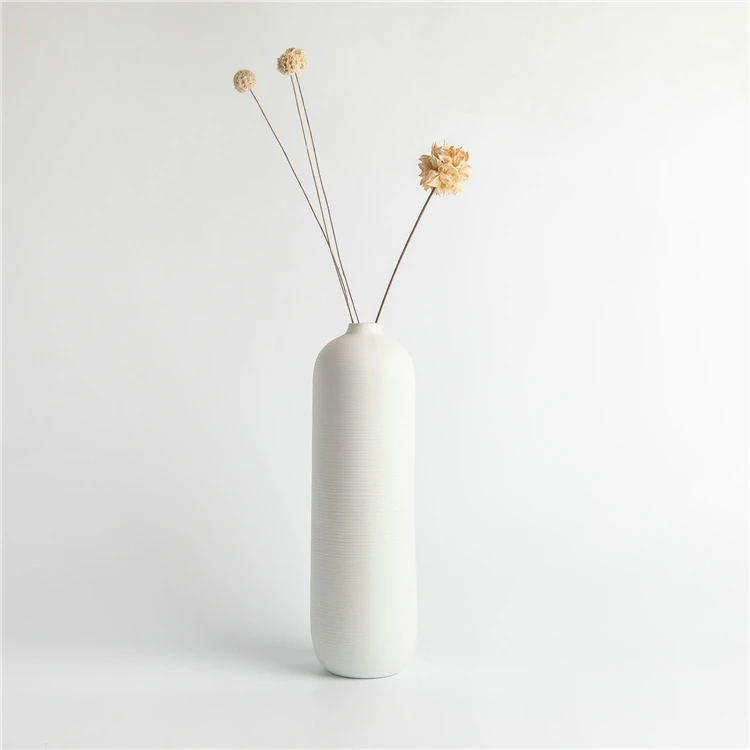 

Chinese Supplier Ceramic Floral Vase Elegant Design Tall Flower Holder Porcelain Minimalistic Vases For Home Decor, Customized