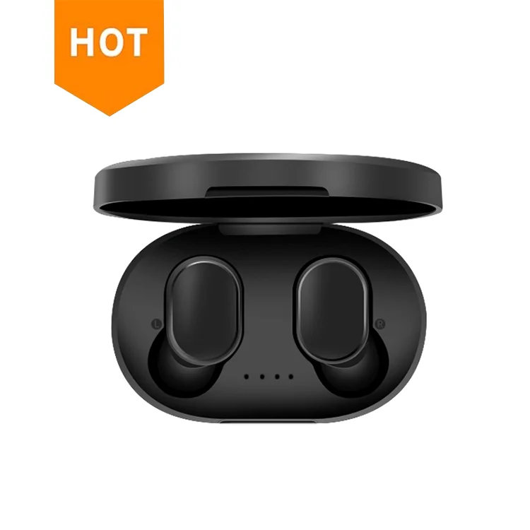 

Factory price hi-fi stereo 5.0 sound fone de ouvido tws wireless earbuds airdots for redmi xiaomi airdots, Classic black