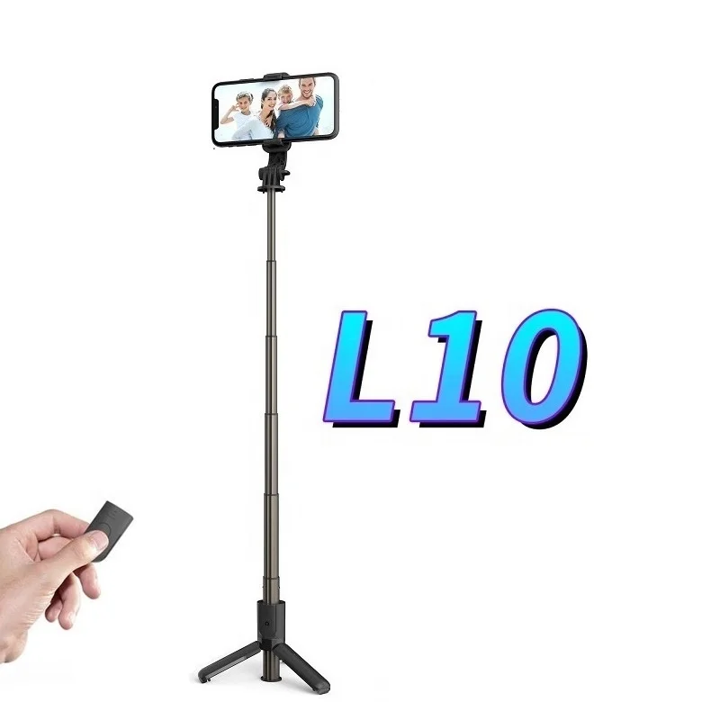 

New Arrival L10 Mini Folding Mobile Cell Phone Wrieless Tripod Monopod Selfie Stick with Remote