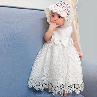 

Newborn White Princess Dress Baby Girls Baptism Dresses Easter Baby Dress 1 2 Years Birthday Long infant Christening gowns