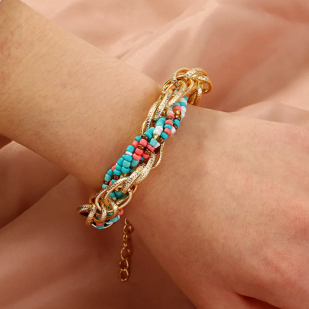 

fashion women jewelry bracelet bohemian color bracelets accessories women