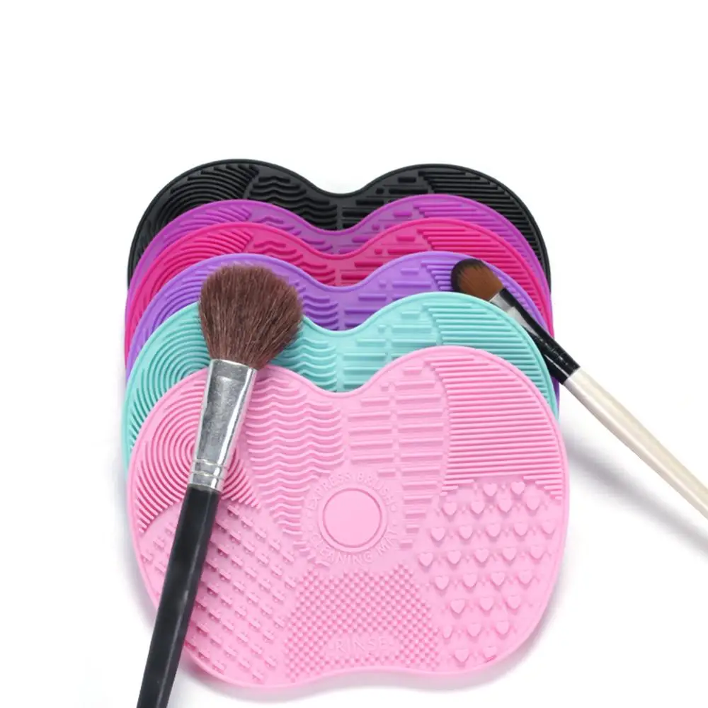 

Foundation Scrubber Board Silicone Makeup Cleaner Pad Make Up Washing Brush Gel Cleaning Mat Hand Tool