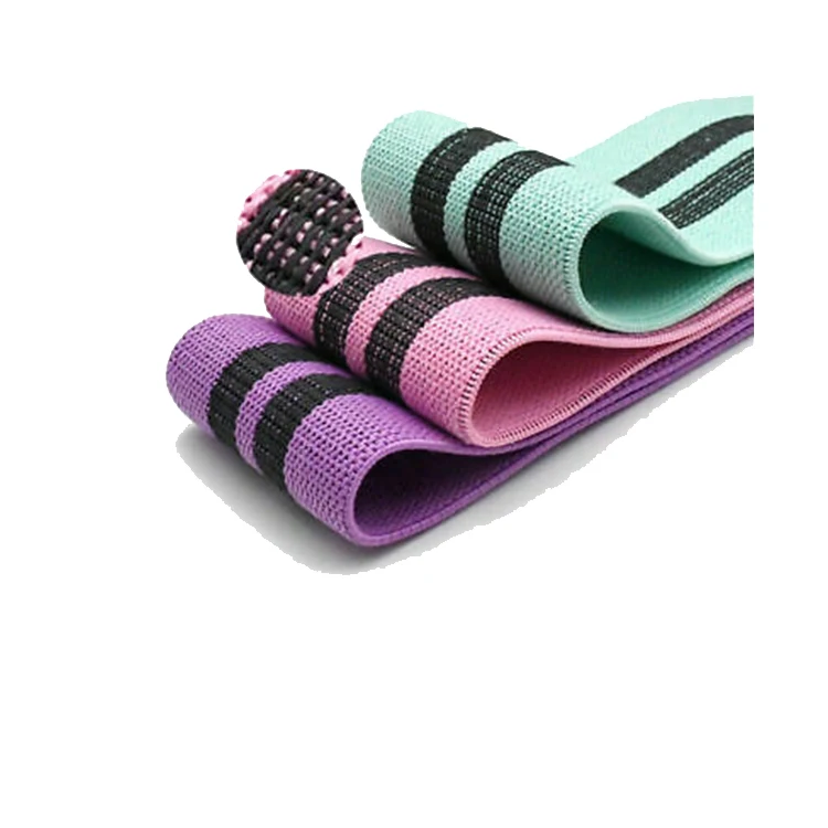 

Premium Strong Fabric Resistance Band Hip Circle Bands, Green/pink/purple