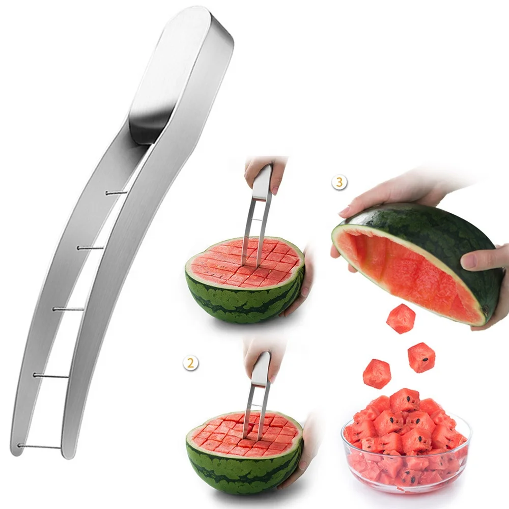 

304 Stainless Steel Kitchen Gadgets Party Fruit Tool Watermelon Cutting Watermelon Slicer Cutter